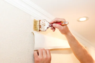 Pose de papier peint aux Ardillats — revêtements muraux et toiles de verre